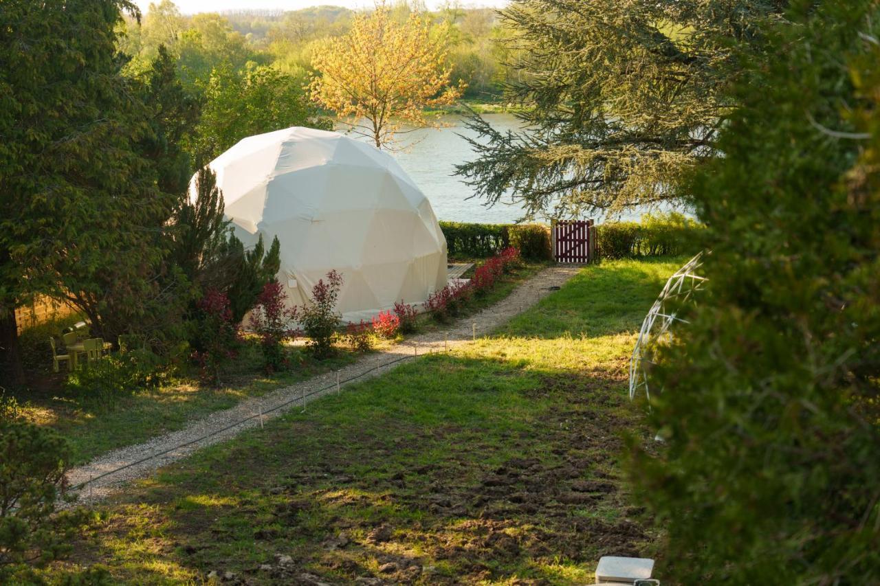הוילה Saint-Dyé-sur-Loire Dome Avec Vue Sur Loire Proche De Chambord מראה חיצוני תמונה