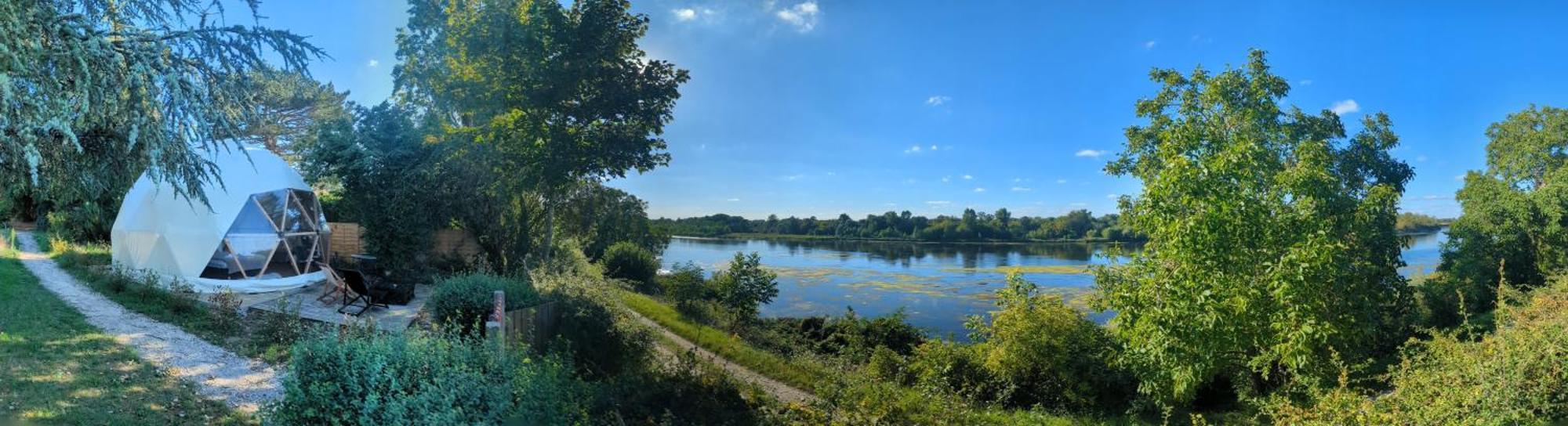הוילה Saint-Dyé-sur-Loire Dome Avec Vue Sur Loire Proche De Chambord מראה חיצוני תמונה